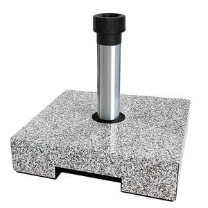 Schirmständer Parrin II Kunststoff / Aluminium - Granit Hell