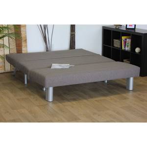 Schlafcouch Merkur Webstoff - Grau - 120 cm