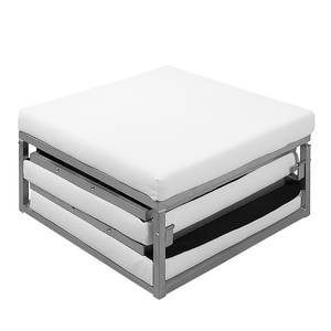 Pouf convertible Fame Tissu Tissu Zahira : Blanc