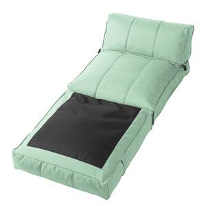 Slaapfauteuil Caneva geweven stof - Mintgroen