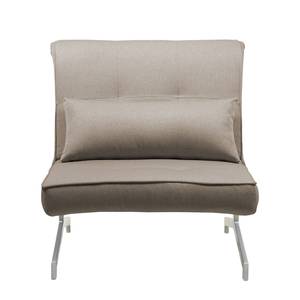 Slaapfauteuil Cardini Uno geweven stof Stof Zahira: Beige-Grijs