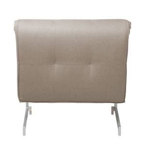 Slaapfauteuil Cardini Uno geweven stof Stof Zahira: Beige-Grijs