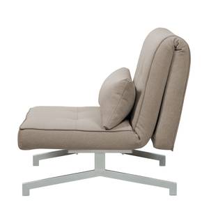 Slaapfauteuil Cardini Uno geweven stof Stof Zahira: Beige-Grijs