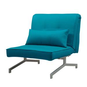 Slaapfauteuil Cardini Uno geweven stof Stof Zahira: Turquoise