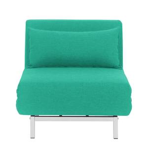 Slaapfauteuil Carmack II geweven stof Turquoise