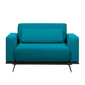 Slaapfauteuil Copperfield Plus I geweven stof - Stof Zahira: Turquoise