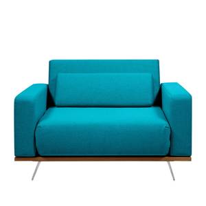 Slaapfauteuil Copperfield Plus II geweven stof - Stof Zahira: Turquoise