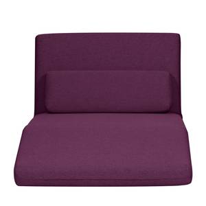 Slaapfauteuil Copperfield geweven stof - Stof Zahira: Auberginekleurig