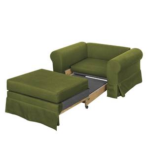 Fauteuil-lit LATINA Country avec housse Tissu - Tissu Doran : Vert