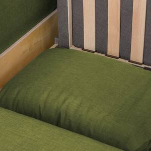 Fauteuil-lit LATINA Country avec housse Tissu - Tissu Doran : Vert