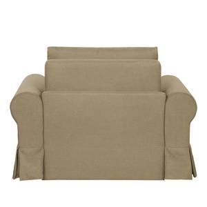 Fauteuil-lit LATINA Country avec housse Tissu - Tissu Doran : Beige - Largeur : 125 cm