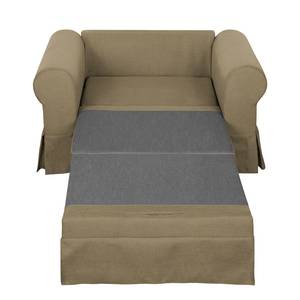 Fauteuil-lit LATINA Country avec housse Tissu - Tissu Doran : Beige - Largeur : 125 cm