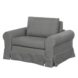 Fauteuil-lit LATINA Country avec housse Tissu - Tissu Doran : Gris