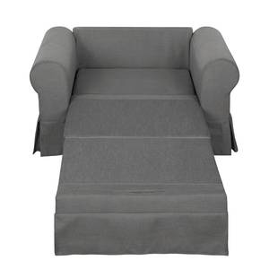 Fauteuil-lit LATINA Country avec housse Tissu - Tissu Doran : Gris - Largeur : 125 cm