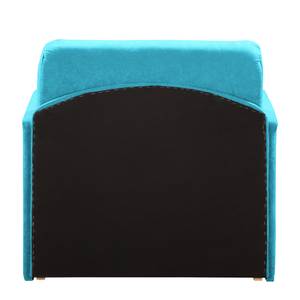 Fauteuil convertible Disley Tissu - Aqua - Avec accoudoirs