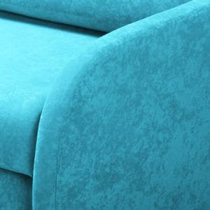 Fauteuil convertible Disley Tissu - Aqua - Avec accoudoirs