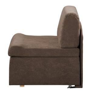 Fauteuil convertible Disley Tissu - Marron - Sans accoudoirs