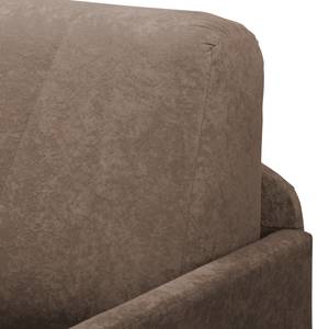 Fauteuil convertible Disley Tissu - Marron - Avec accoudoirs