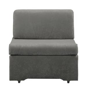 Fauteuil convertible Disley Tissu - Gris - Sans accoudoirs