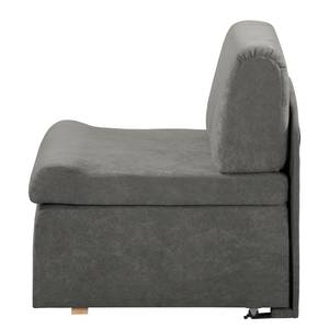 Fauteuil convertible Disley Tissu - Gris - Sans accoudoirs