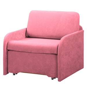 Slaapfauteuil Disley geweven stof - Mauve - Met armleuningen