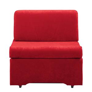 Fauteuil convertible Disley Tissu - Rouge - Sans accoudoirs