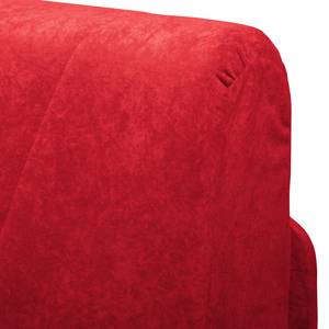 Slaapfauteuil Disley geweven stof - Rood - Zonder armleuningen