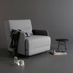 Fauteuil convertible Fluxe Tissu Gris argenté