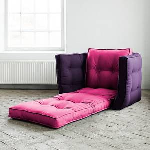 Schlafsessel Dice Futon Pink/Aubergine