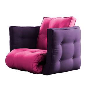 Slaapfauteuil Dice futon fuchsia/paars