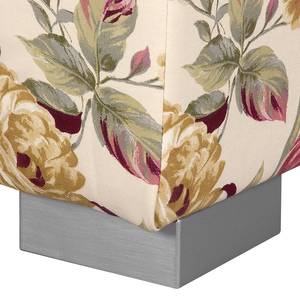 Fauteuil-lit LATINA Basic Country Matière tissée - Motif floral beige - Tissu Orgesa: Beige/Rose vif - Largeur : 125 cm