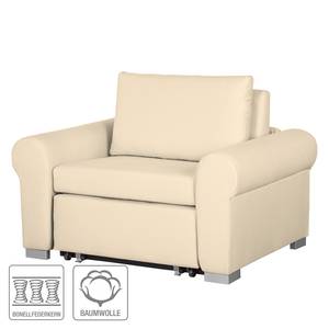 Fauteuil convertible Latina XV Étoffe de coton - Crème