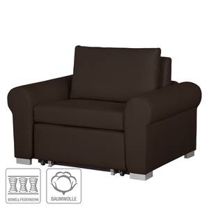 Fauteuil convertible Latina XV Étoffe de coton - Marron foncé