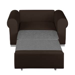 Fauteuil convertible Latina XV Étoffe de coton - Marron foncé