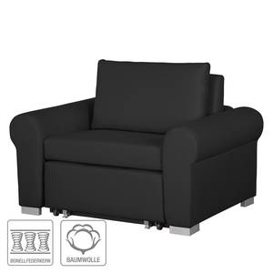 Fauteuil convertible Latina XV Étoffe de coton - Noir