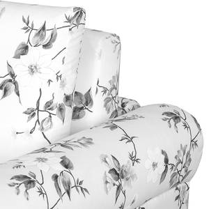 Fauteuil convertible Latina VII Matière tissée - Motif floral - Blanc / Gris