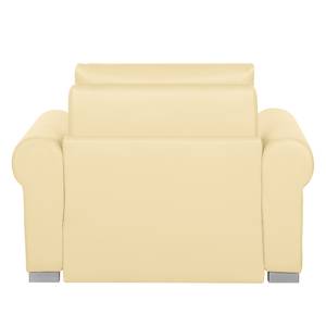 Fauteuil convertible Latina II Imitation cuir - Crème