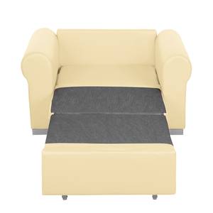 Slaapfauteuil Latina XIV imitatieleer - Crème