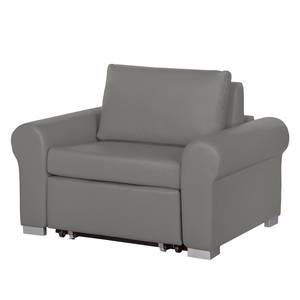 Slaapfauteuil Latina XIV imitatieleer - Grijs