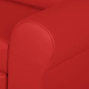 Fauteuil convertible Latina II Imitation cuir - Rouge