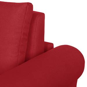 Fauteuil-lit LATINA Basic Country Tissu - Tissu Doran : Rouge - Largeur : 125 cm