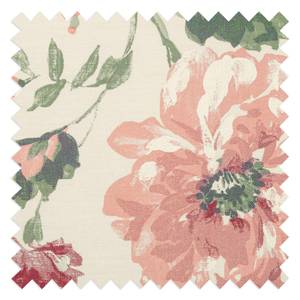 Fauteuil-lit LATINA Basic Country Matière tissée - Motif floral - Tissu Gracia: Crème / Rouge