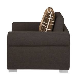 Fauteuil-lit LATINA Basic Country Tissu - Tissu Mueni /  Tissu Logan: Marron / Marron-Blanc