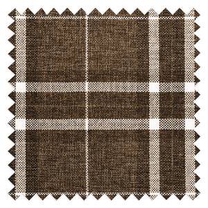 Schlafsessel LATINA Basic Country Webstoff - Webstoff Mueni / Webstoff Logan: Braun / Webstoff Braun-Weiß kariert