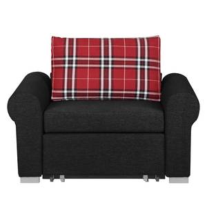 Fauteuil convertible Latina III Tissu - Noir