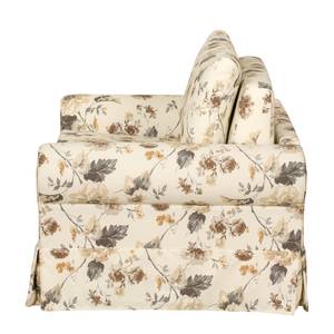 Fauteuil convertible Latina VIII Matière tissée - Motif floral - Beige / Marron