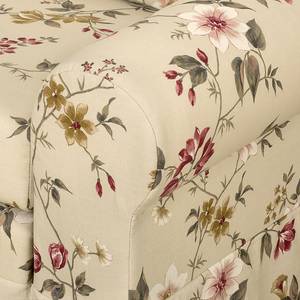 Fauteuil convertible Latina VI Toile tissée - Motif floral - Beige