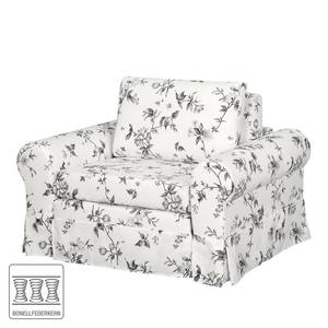 Fauteuil convertible Latina VII Matière tissée - Blanc / Gris