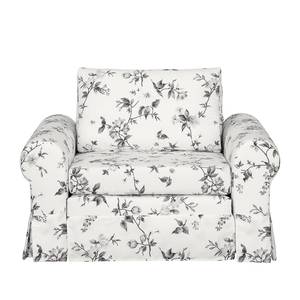 Fauteuil convertible Latina VII Matière tissée - Blanc / Gris