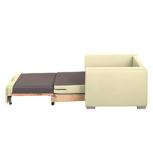 Slaapfauteuil LATINA Basic kunstleer - Kunstleer Koda: Beige - Breedte: 110 cm